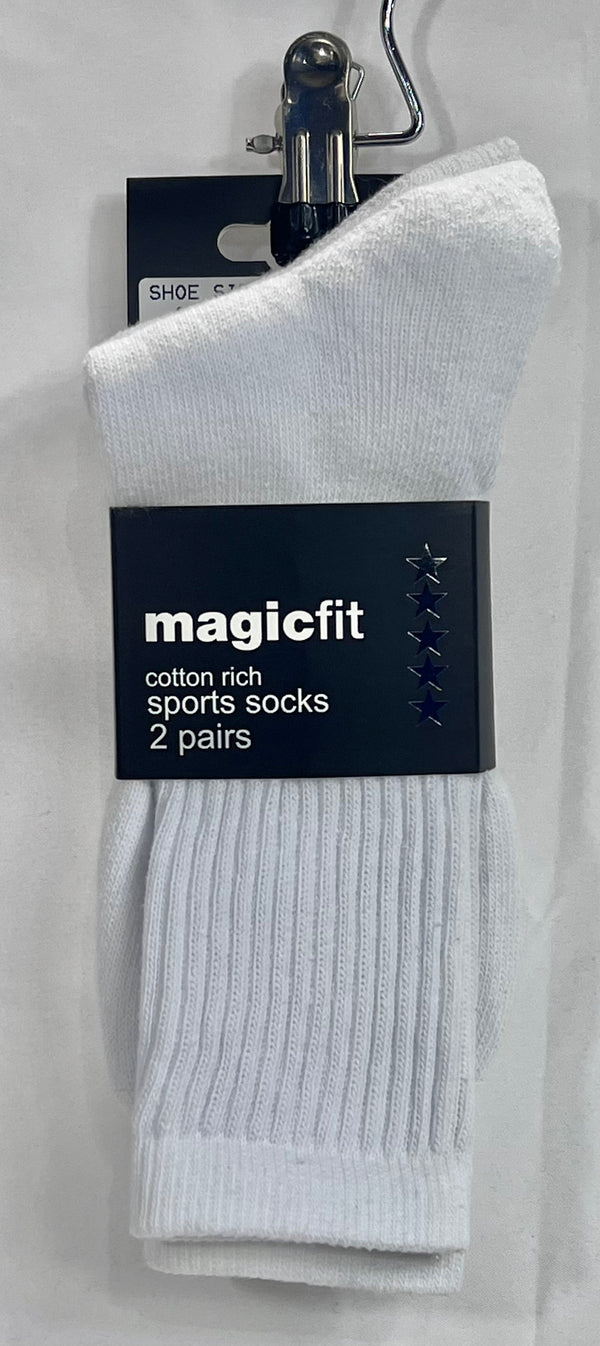 Coloma Sport Sock White 2pack