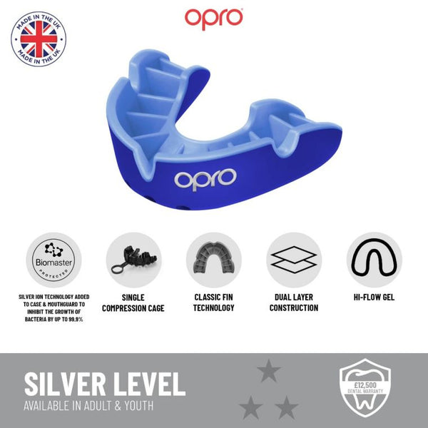 OPRO Silver Self Fit Mouthguard Adults