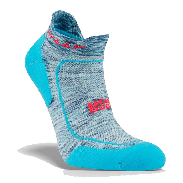 Active Hilly's Running Sock Socklet- Peacock/Hot Pink